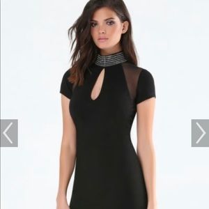 COPY - Embellished Mock Neck Dress Few Uses Great…